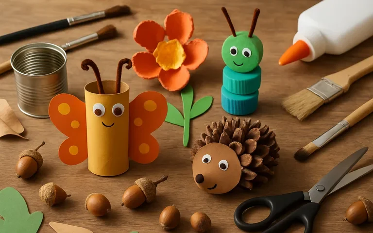 Knutselplezier thuis: tover restmateriaal en kleine vondsten om tot blikvangers