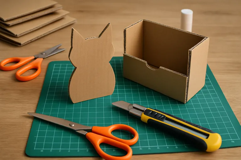 Starten met knutselen met karton