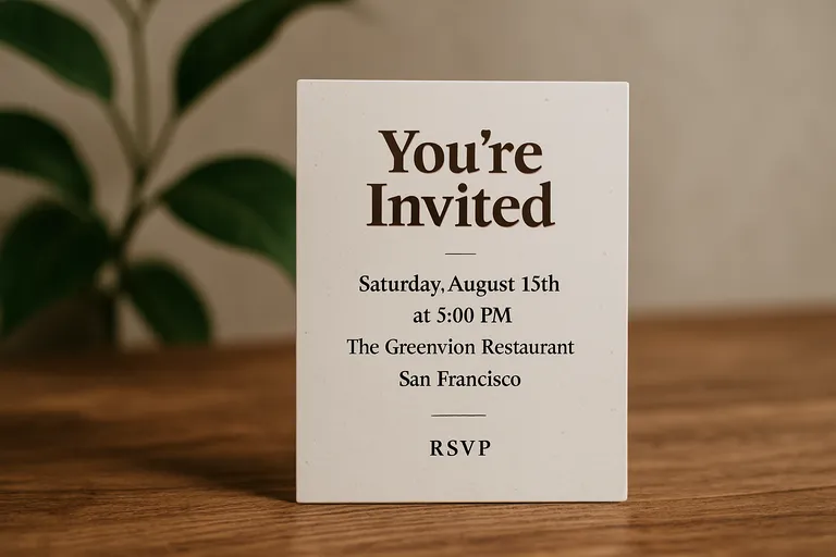 Wat maakt een uitnodigingskaart effectief