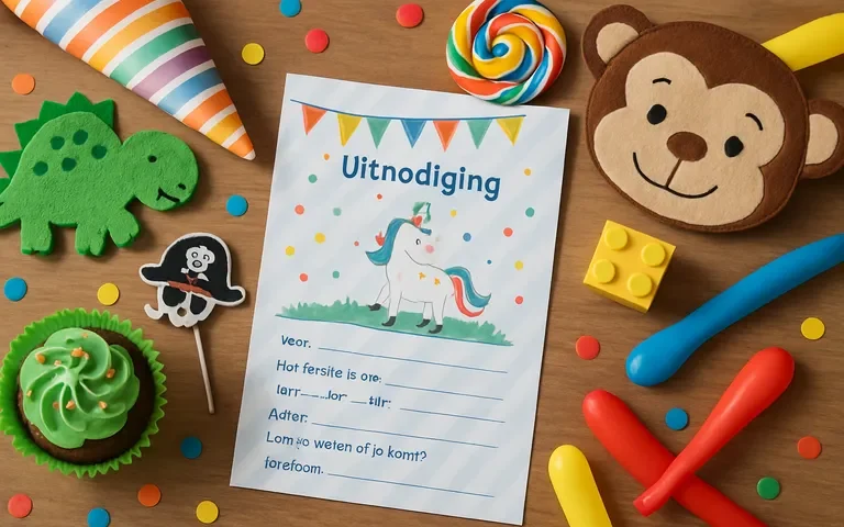 Van thema tot kaart: jouw uitnodiging voor een onvergetelijk kinderfeestje
